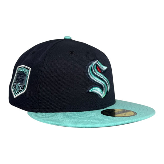Seattle Kraken 2021 Inaugural Season Hat Club New Era 59Fifty Fitted Hat
