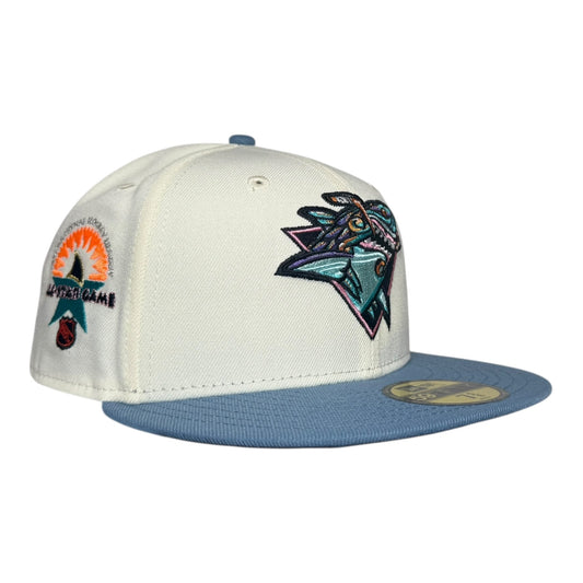 San Jose Sharks "Los Tiburones Tribal Shark" 1997 All Star Game New Era 59Fifty Fitted Hat