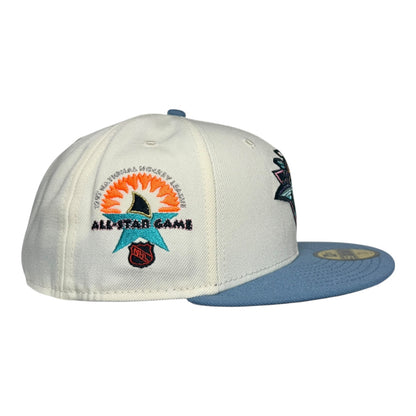 San Jose Sharks "Los Tiburones Tribal Shark" 1997 All Star Game New Era 59Fifty Fitted Hat