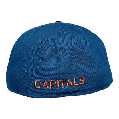 Washington Capitals "3PC SCREAMING EAGLE" New Era 59Fifty Fitted Hat Chrome/Black/Seashore Blue