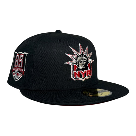 New York Rangers 85th Anniversary New Era 59Fifty Fitted Hat Red UV