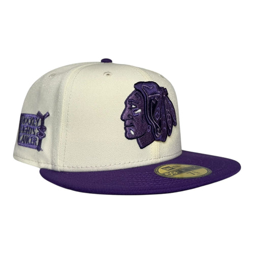 Burdeens Chicago Chicago Blackhawks "Hockey Fights Cancer" New Era 59Fifty Fitted Hat