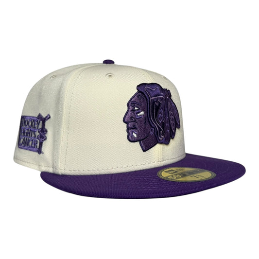 Chicago Blackhawks "Hockey Fights Cancer" New Era 59Fifty Fitted Hat