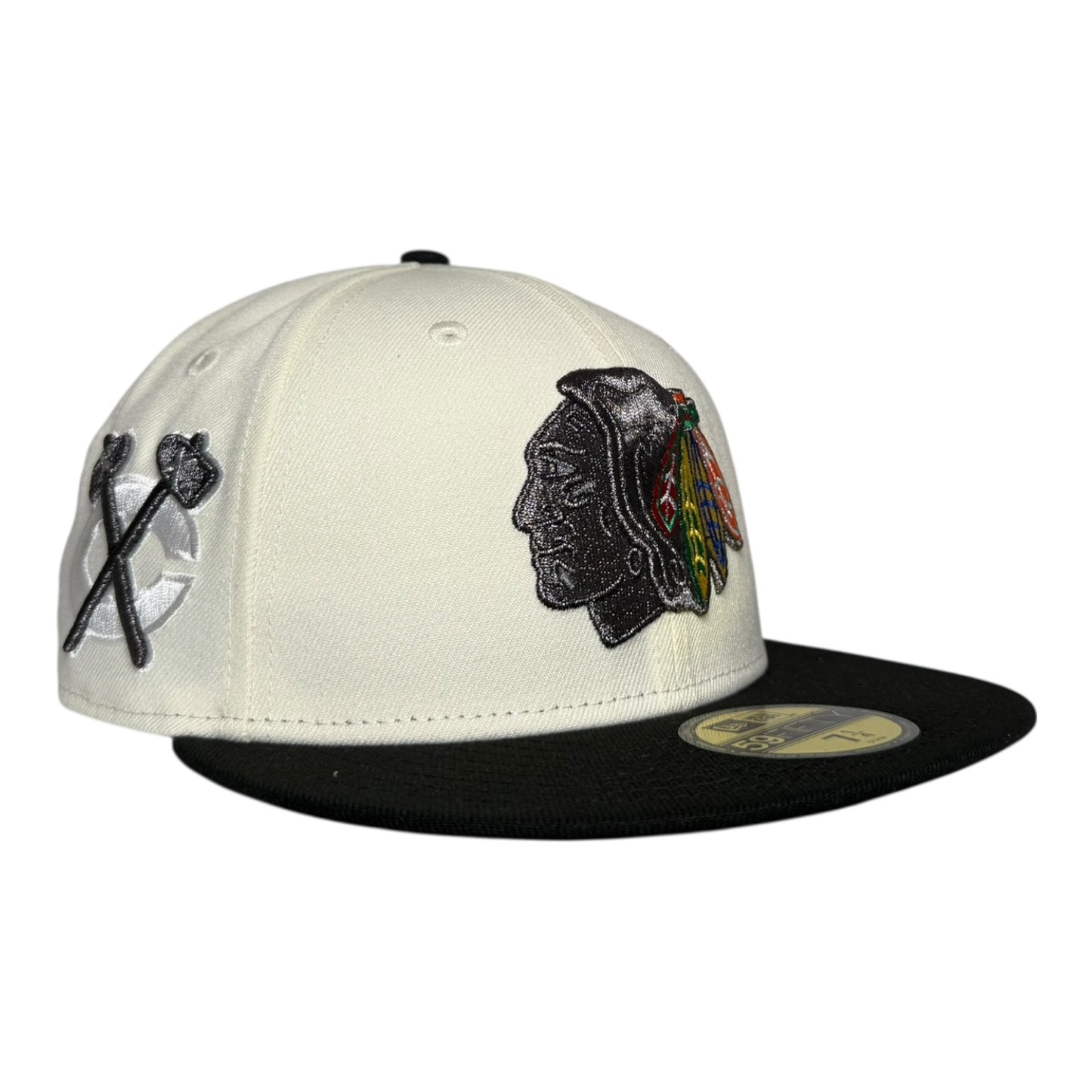 Chicago Blackhawks Tomahawk Logo New Era 59Fifty Fitted Hat