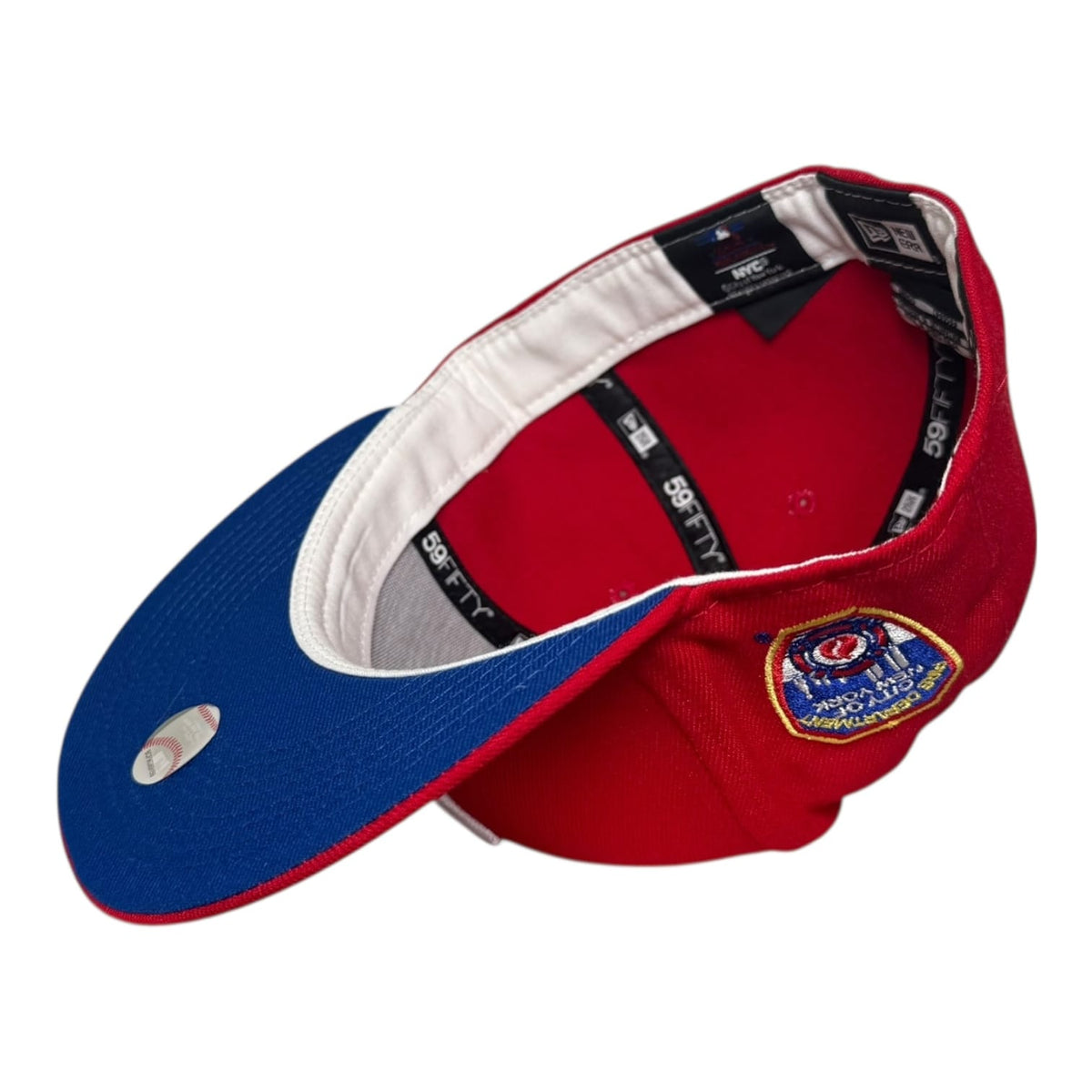 The Hat Wall New York Yankees FDNY Patch Blue UV New Era 59Fifty Fitted Hat