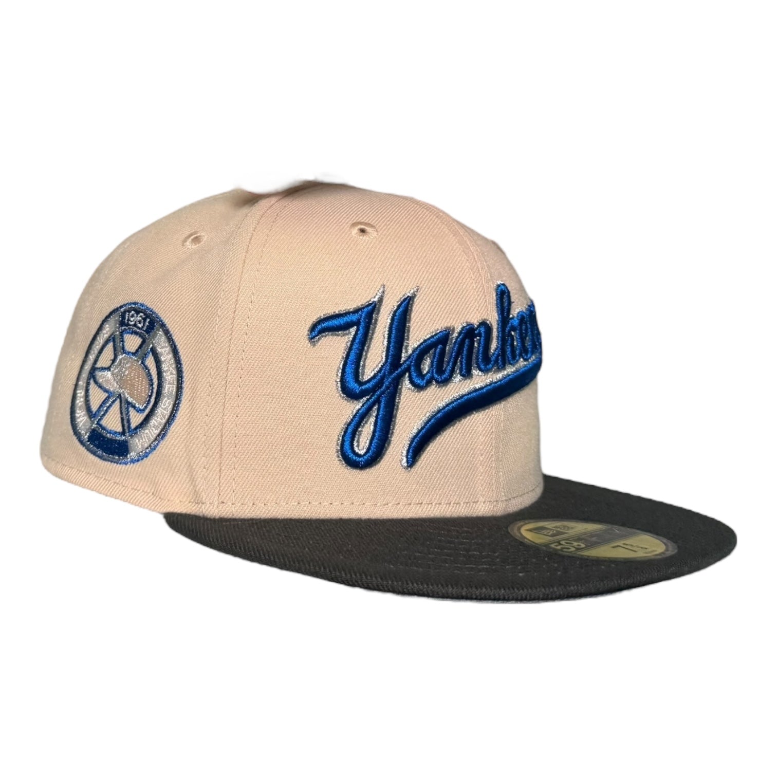New York Yankees Script Peach New Era 59Fifty Fitted Hat