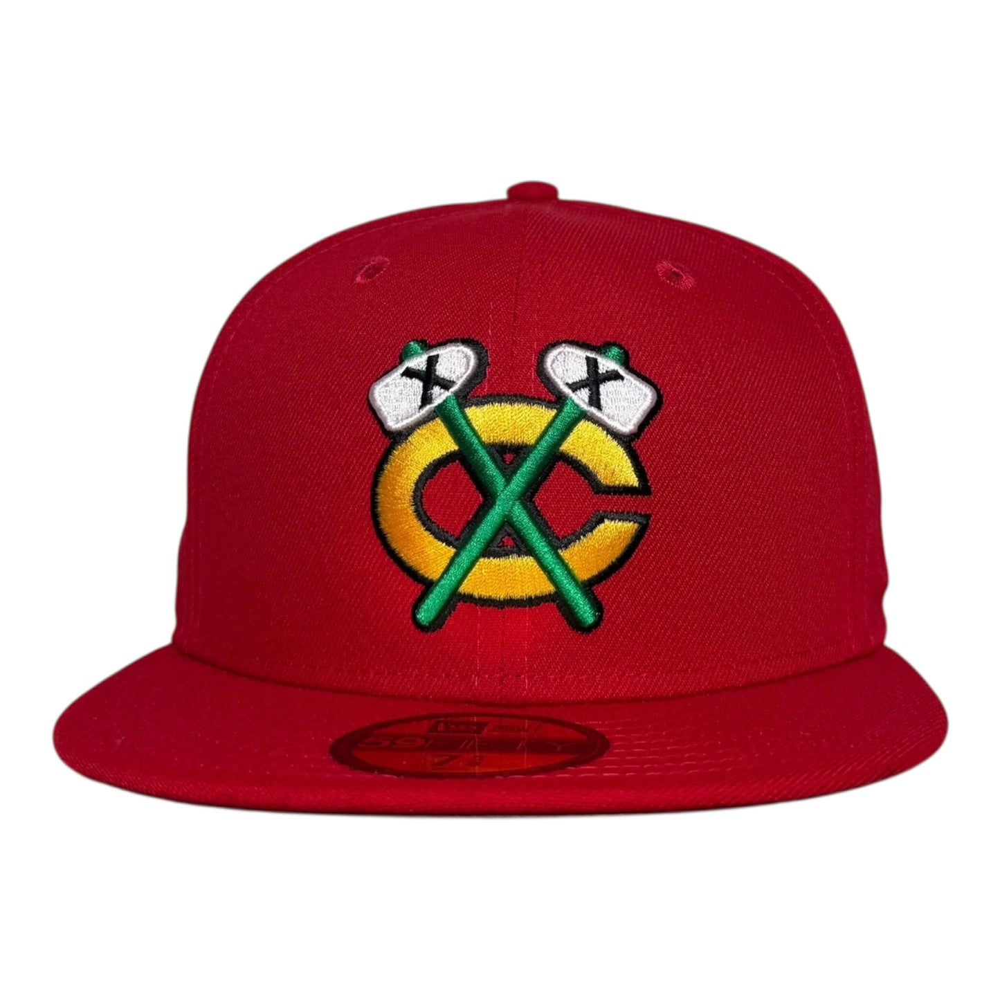 Chicago Blackhawks Tomahawk "Red Yellow Green" New Era 59Fifty Fitted Hat