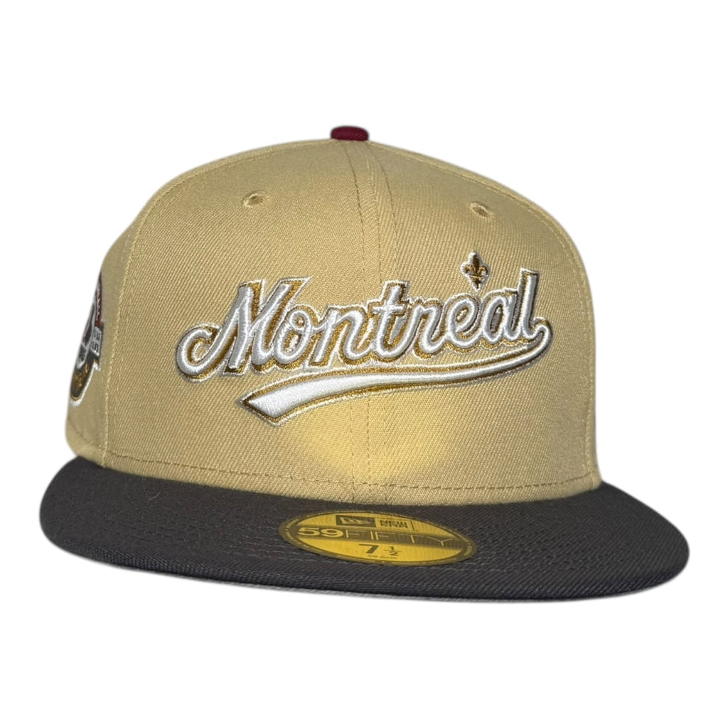 The Hat Wall Montreal Expos Script Vegas Gold New Era 59Fifty Fitted Hat
