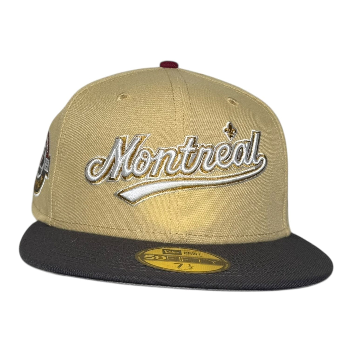 The Hat Wall Montreal Expos Script Vegas Gold New Era 59Fifty Fitted Hat