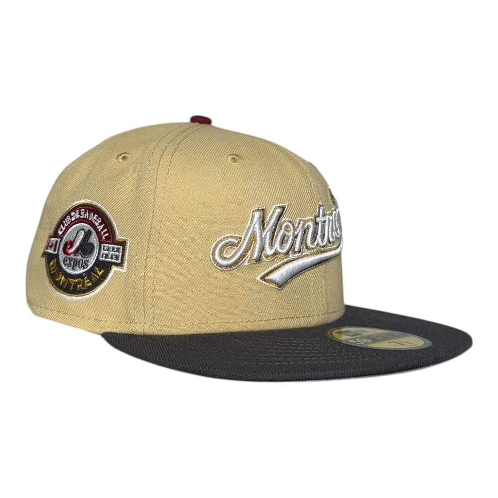 The Hat Wall Montreal Expos Script Vegas Gold New Era 59Fifty Fitted Hat