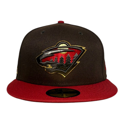 Minnesota Wild 10th Anniversary Burnt Metallic New Era 59Fifty Fitted Hat