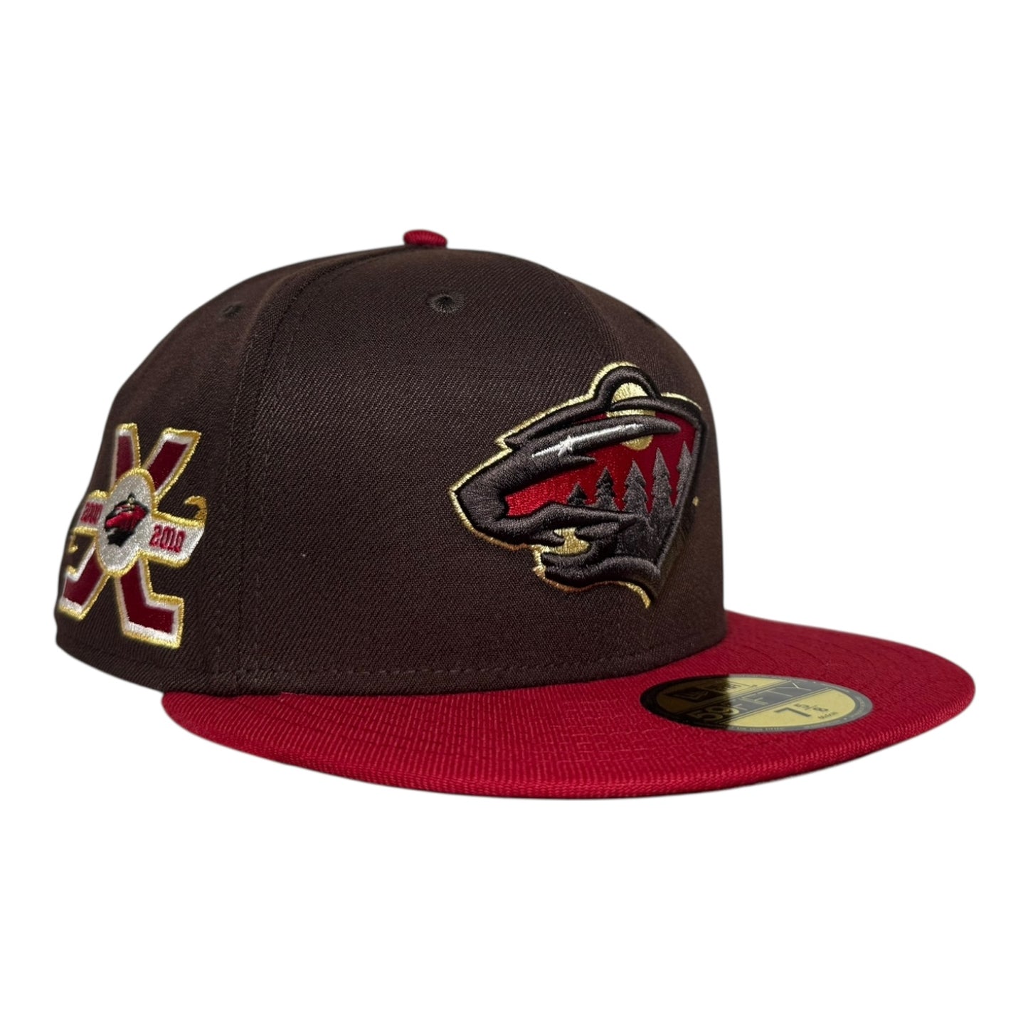 Minnesota Wild 10th Anniversary Burnt Metallic New Era 59Fifty Fitted Hat