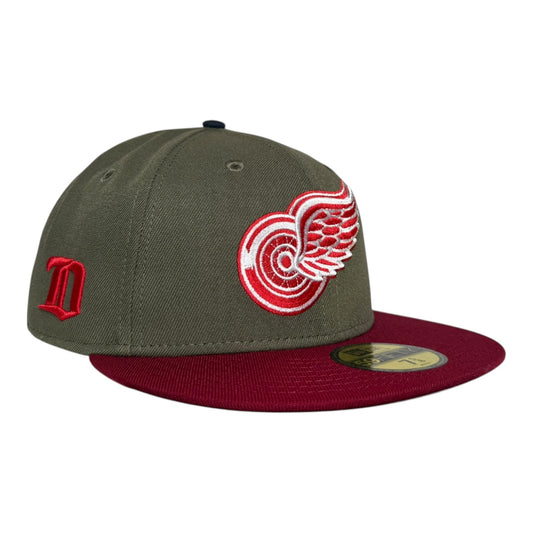 Detroit Red Wings Logo Patch Hat Club New Era 59Fifty Fitted Hat