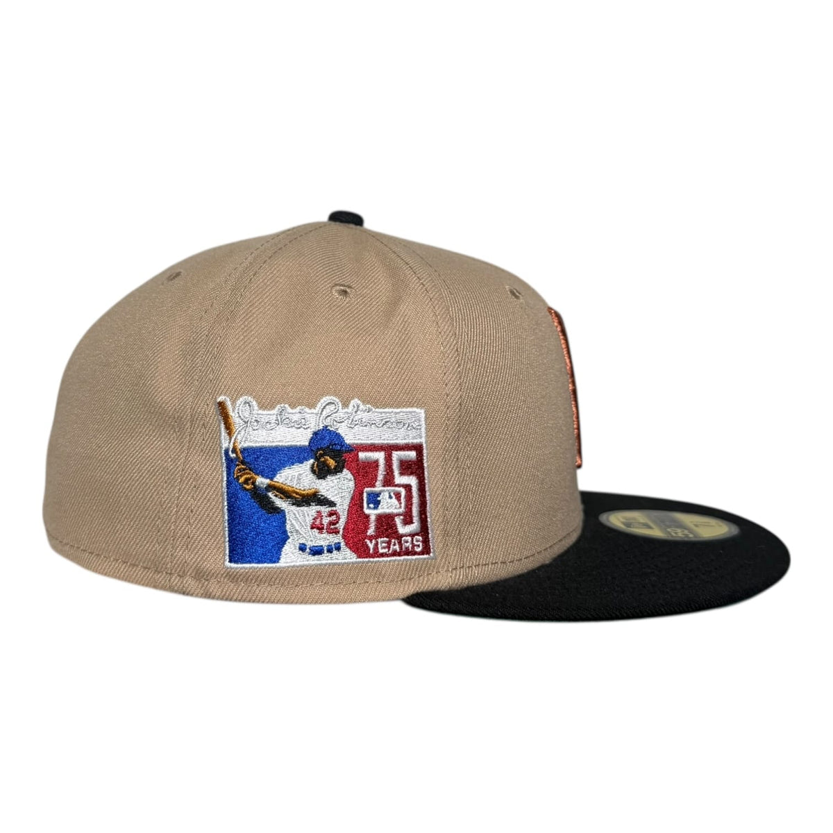 The Hat Wall Brooklyn Dodgers Jackie Robinson 75 Years New Era 59Fifty Fitted Hat