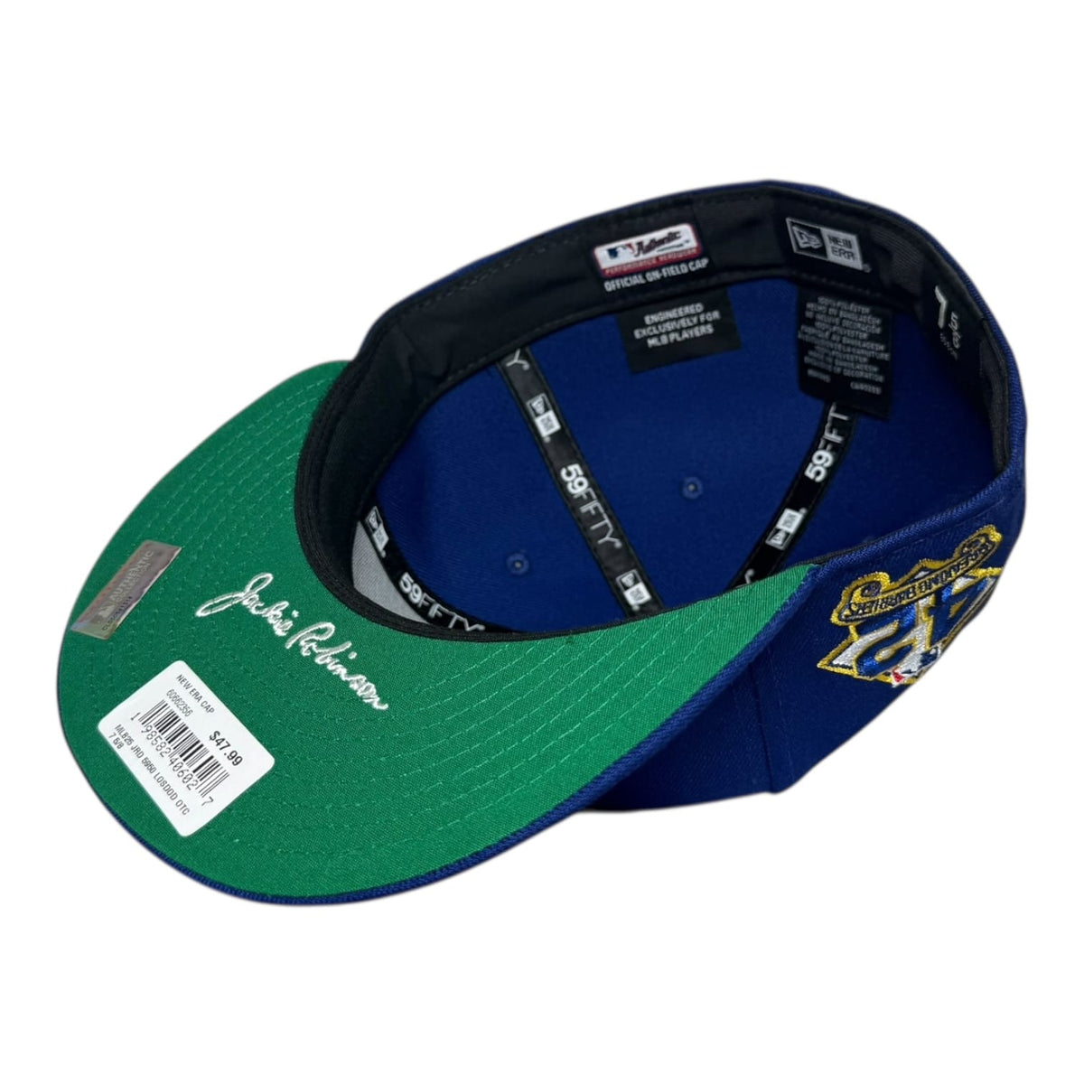 The Hat Wall Brooklyn Dodgers Jackie Robinson "42 Breaking Barriers" New Era 59Fifty Fitted Hat