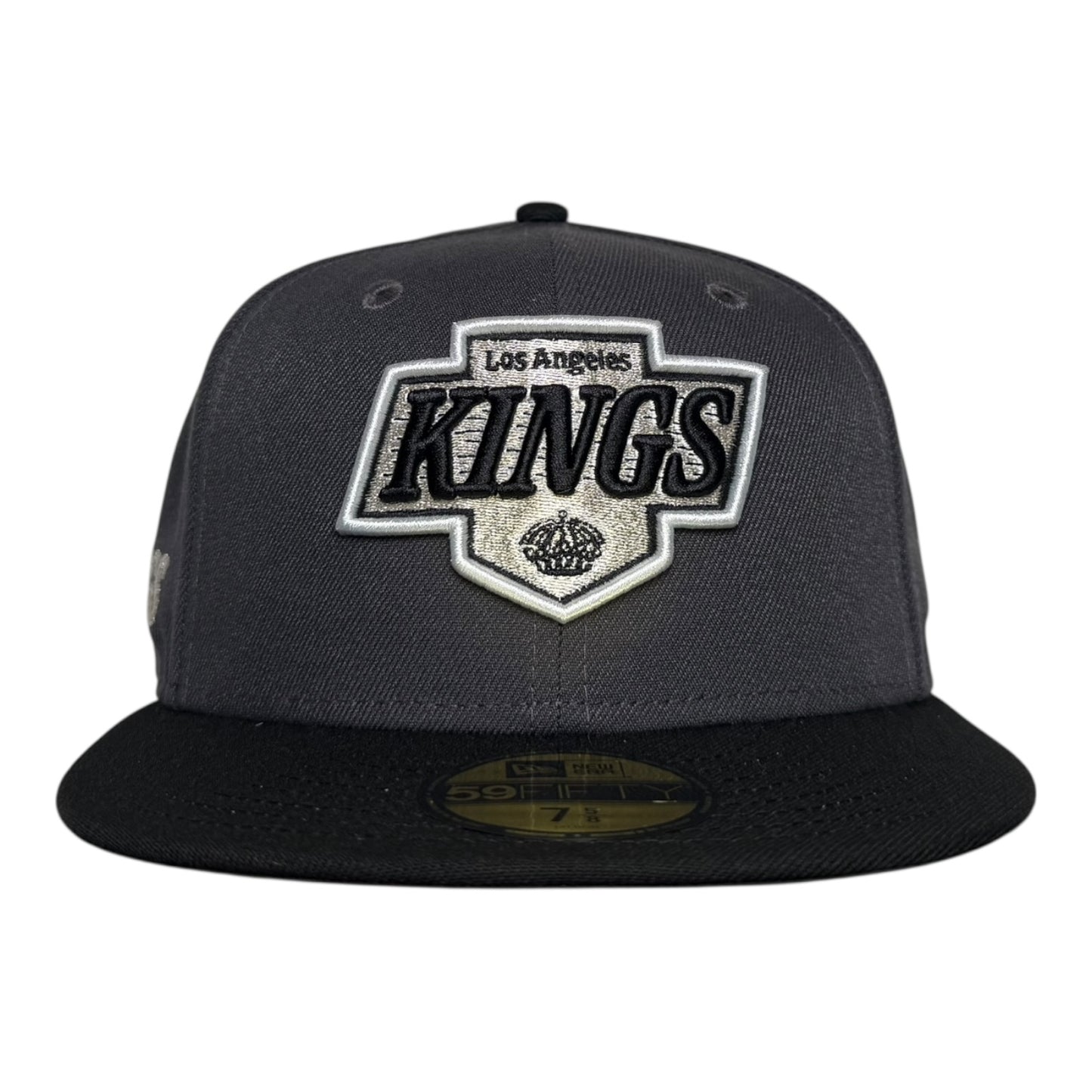 Los Angeles Kings Block Side Patch Black/Graphite New Era 59Fifty Fitted Hat