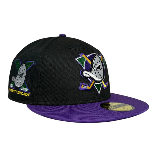 Anaheim Ducks A Mighty Decade Shock Drop Hat Club New Era 59Fifty Fitted Hat
