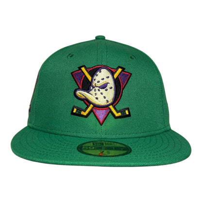 Anaheim Ducks 30th Anniversary "District 5" Solid Green New Era 59Fifty Fitted Hat