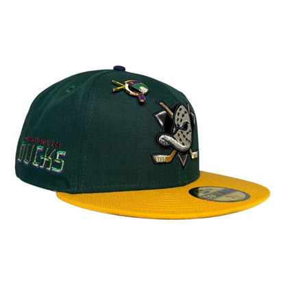 Anaheim Ducks "Bash Pack" Green/Yellow New Era 59Fifty Fitted Hat