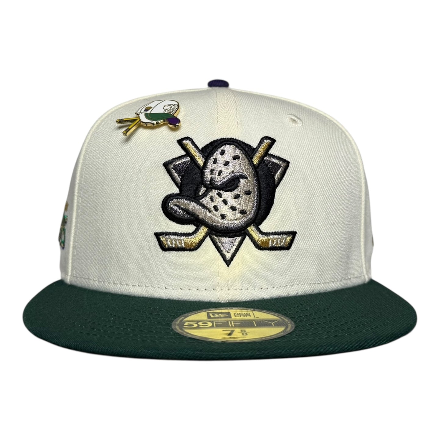 Anaheim Ducks "Bash Pack" Chrome White/Green New Era 59Fifty Fitted Hat