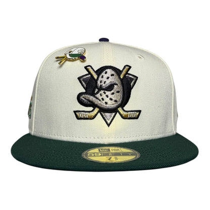 Anaheim Ducks "Bash Pack" Chrome White/Green New Era 59Fifty Fitted Hat