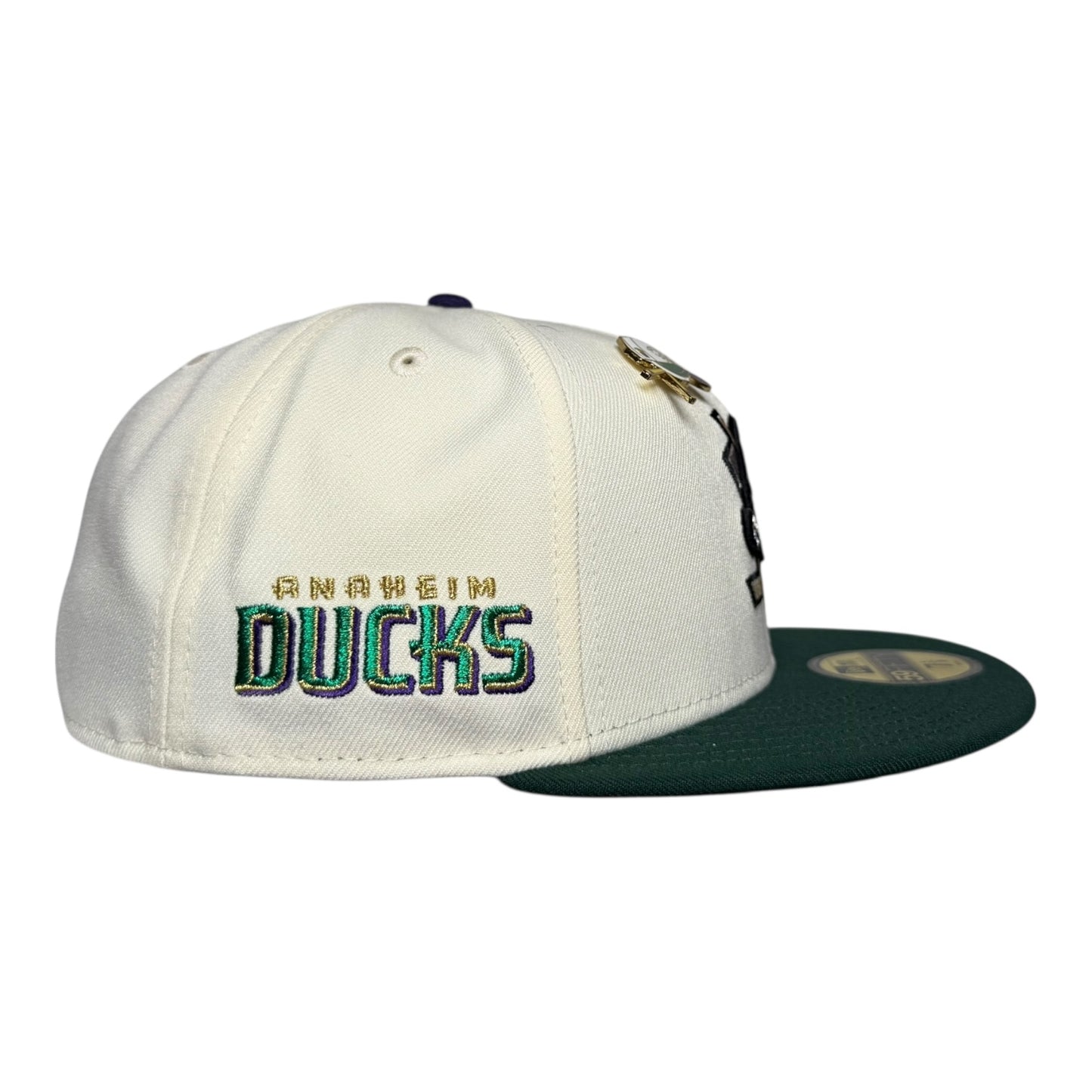 Anaheim Ducks "Bash Pack" Chrome White/Green New Era 59Fifty Fitted Hat