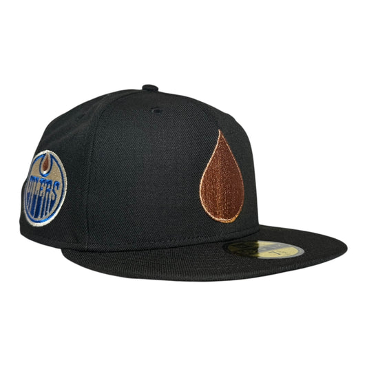 Edmonton Oilers Black Drop Prime Edition New Era 59Fifty Fitted Hat