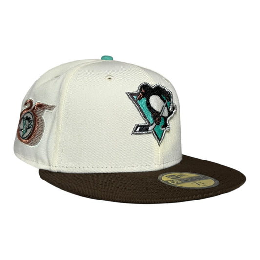 Pittsburgh Penguins 25 Years "Hershey's Mint Chocolate" New Era 59Fifty Fitted Hat