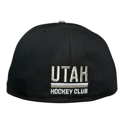 Utah Hockey Club Black and Silver Metallic New Era 59Fifty Fitted Hat