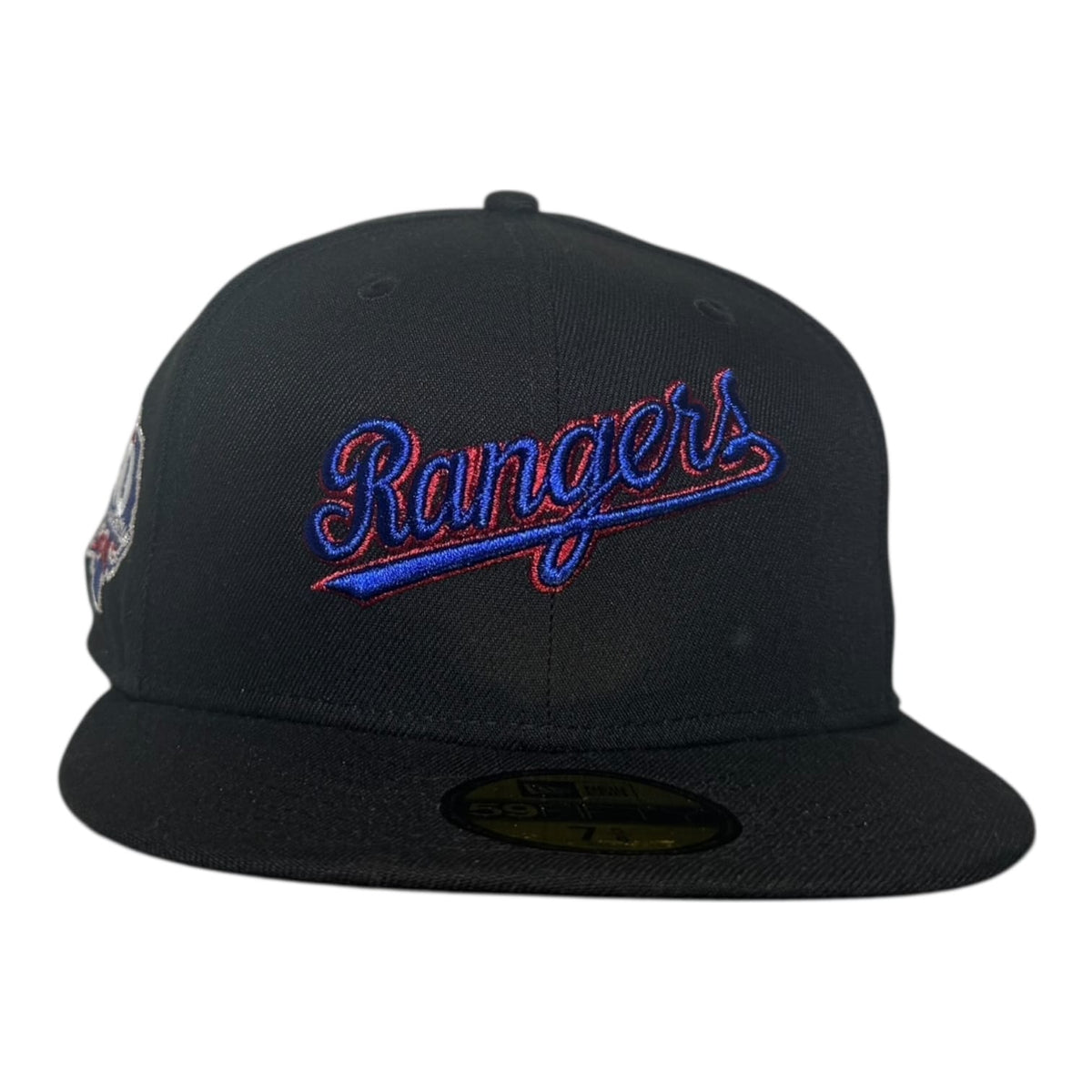 The Hat Wall Texas Rangers 40th Anniversary Script New Era 59Fifty Fitted Hat