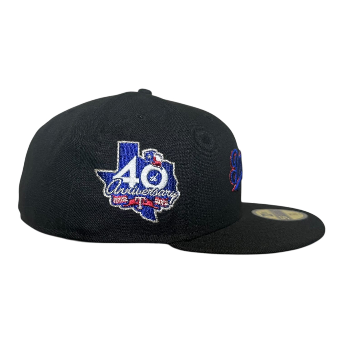 The Hat Wall Texas Rangers 40th Anniversary Script New Era 59Fifty Fitted Hat