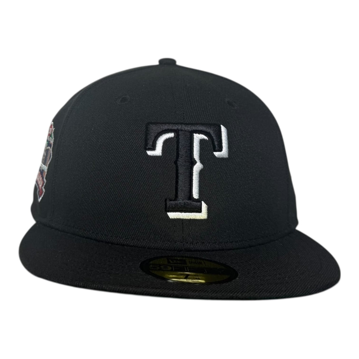 Hat Club Texas Rangers "Black White Stadium Pack" Hat Club New Era 59Fifty Fitted Hat