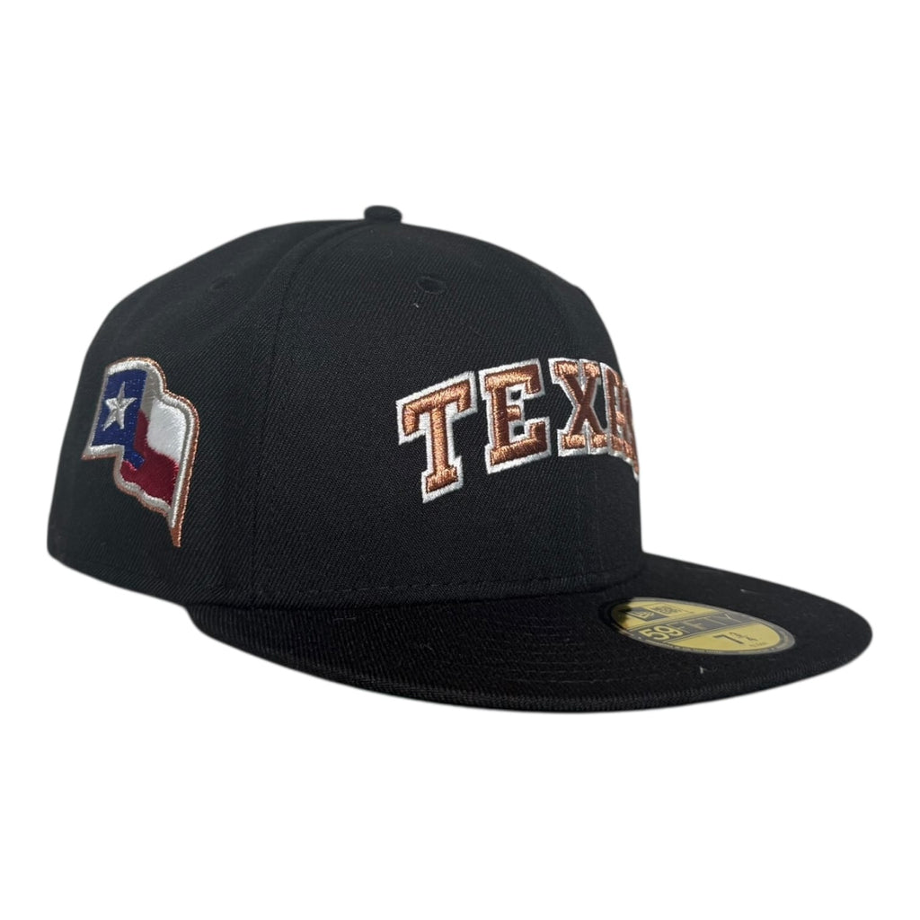 Crown Minded Texas Rangers Texas Flag Side Patch  New Era 59Fifty Fitted Hat