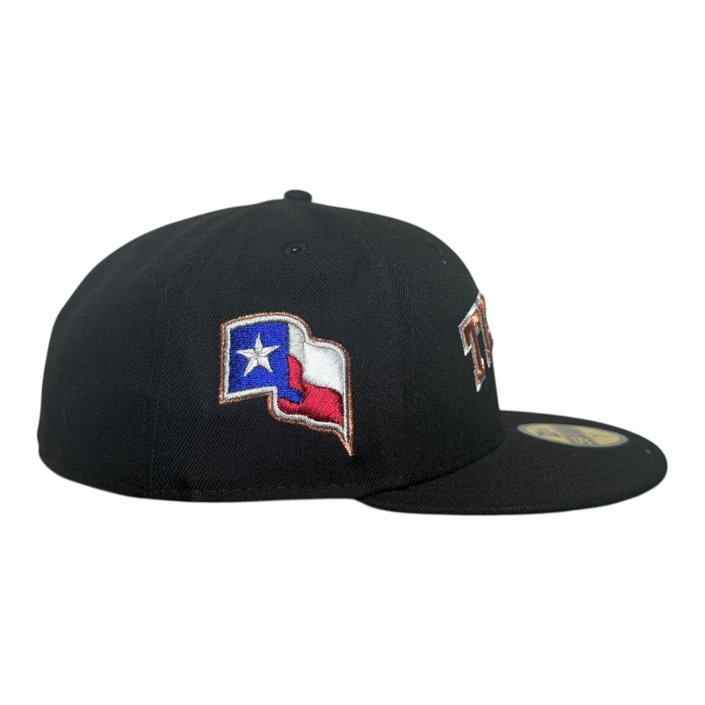 Crown Minded Texas Rangers Texas Flag Side Patch  New Era 59Fifty Fitted Hat