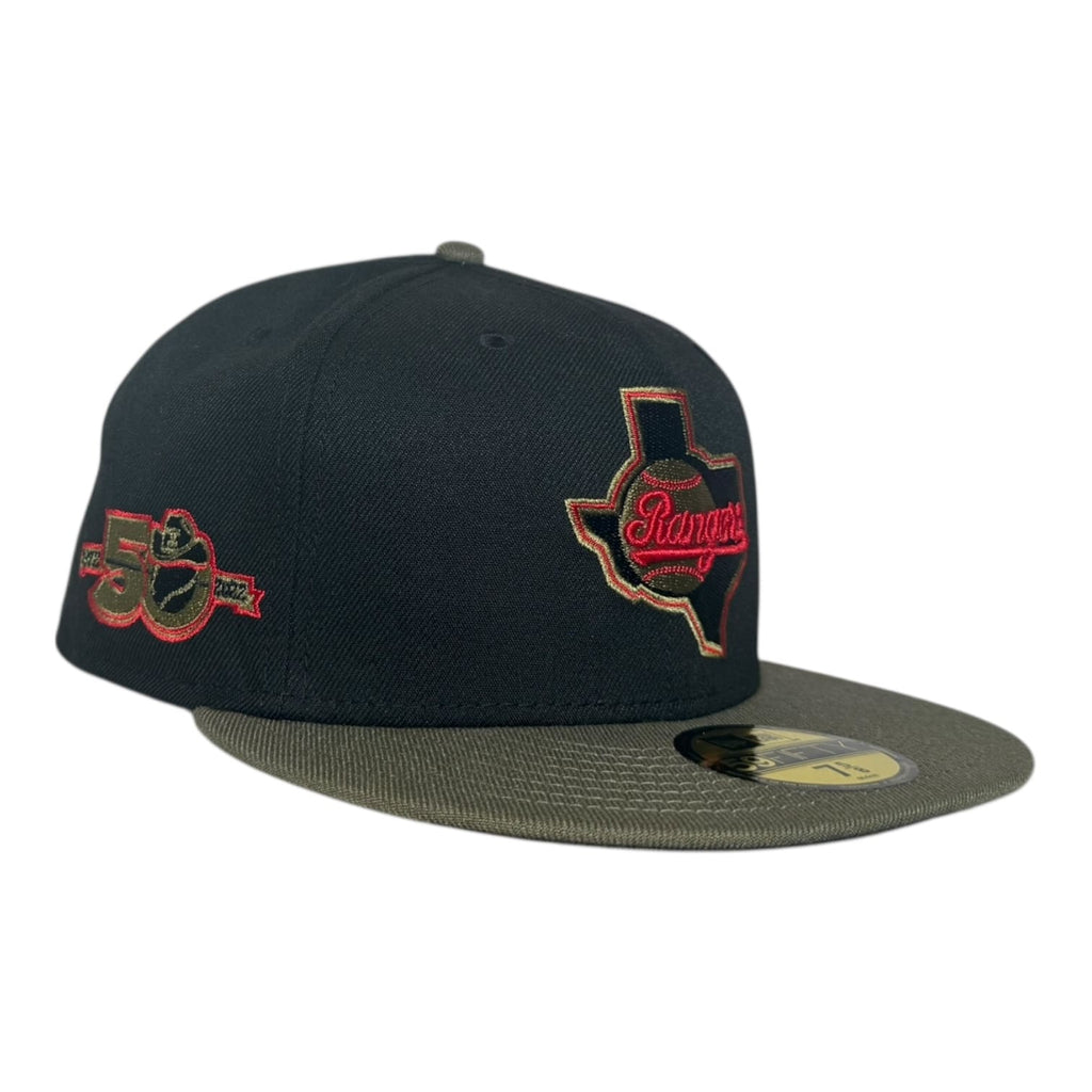 The Hat Wall Texas Rangers 50th Anniversary New Era 59Fifty Fitted Hat