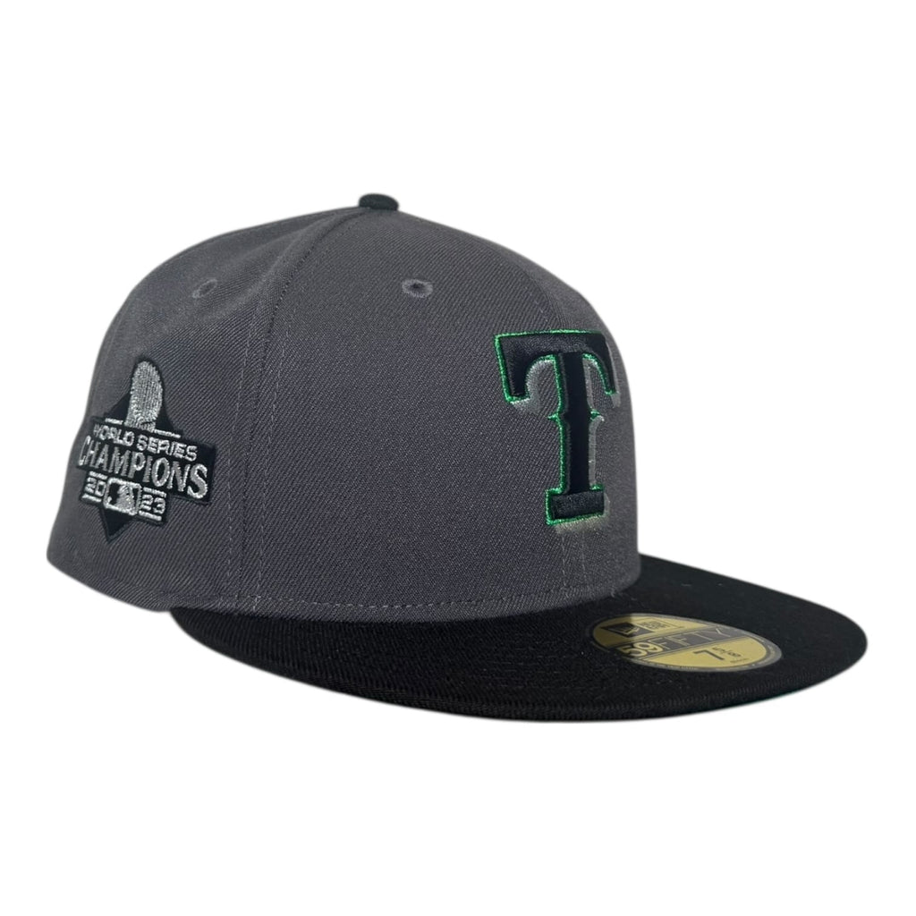 The Hat Wall Texas Rangers 2023 World Series Champions New Era 59Fifty Fitted Hat
