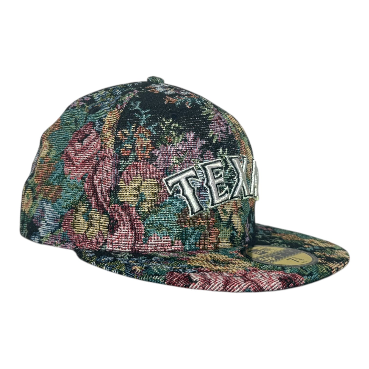 Texas Rangers Jacquard Pattern New Era 59Fifty Fitted Hat