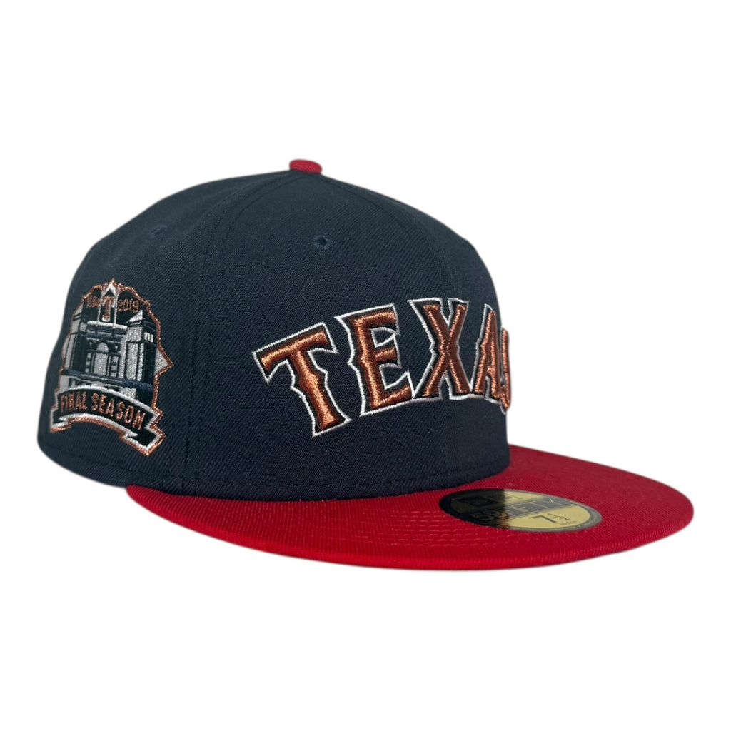 The Hat Wall Texas Rangers Final Season Two Tone New Era 59Fifty Fitted Hat