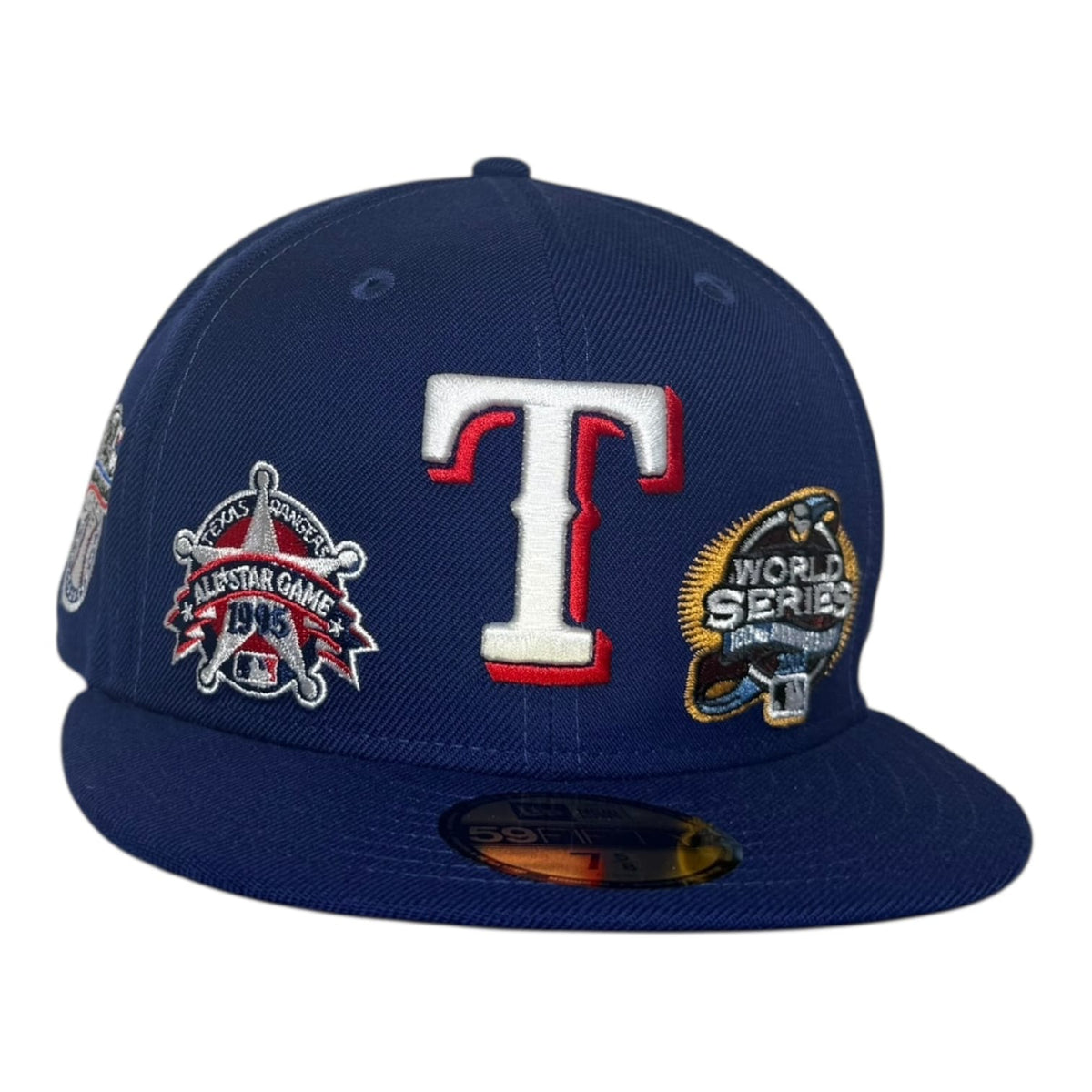 The Hat Wall Texas Rangers Multi Patch Wool New Era 59Fifty Fitted Hat