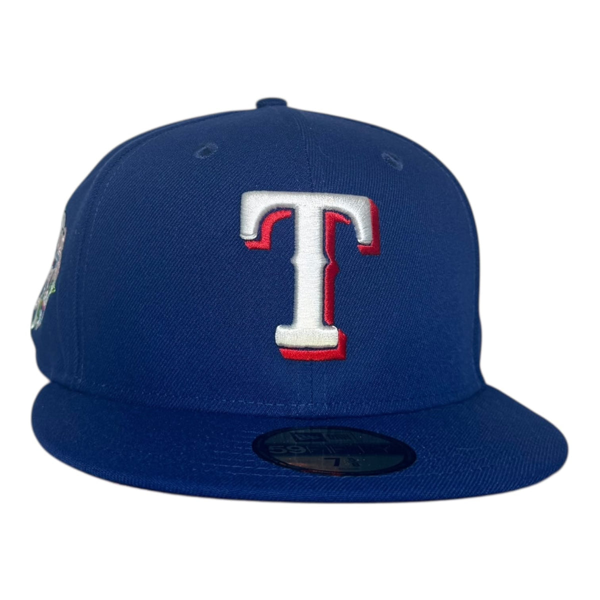 The Hat Wall Texas Rangers Texas Patch Pink Floral UV New Era 59Fifty Fitted Hat