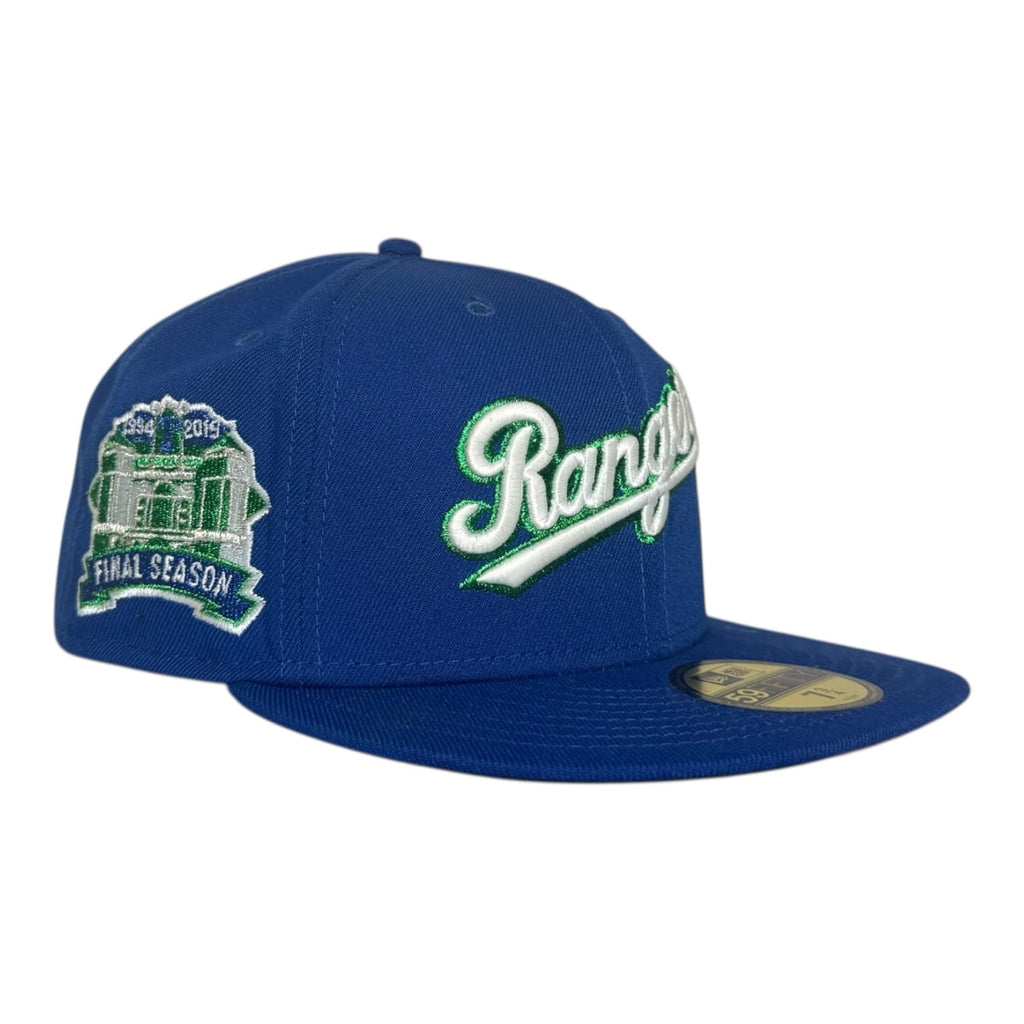 The Hat Wall Texas Rangers Final Season Script New Era 59Fifty Fitted Hat