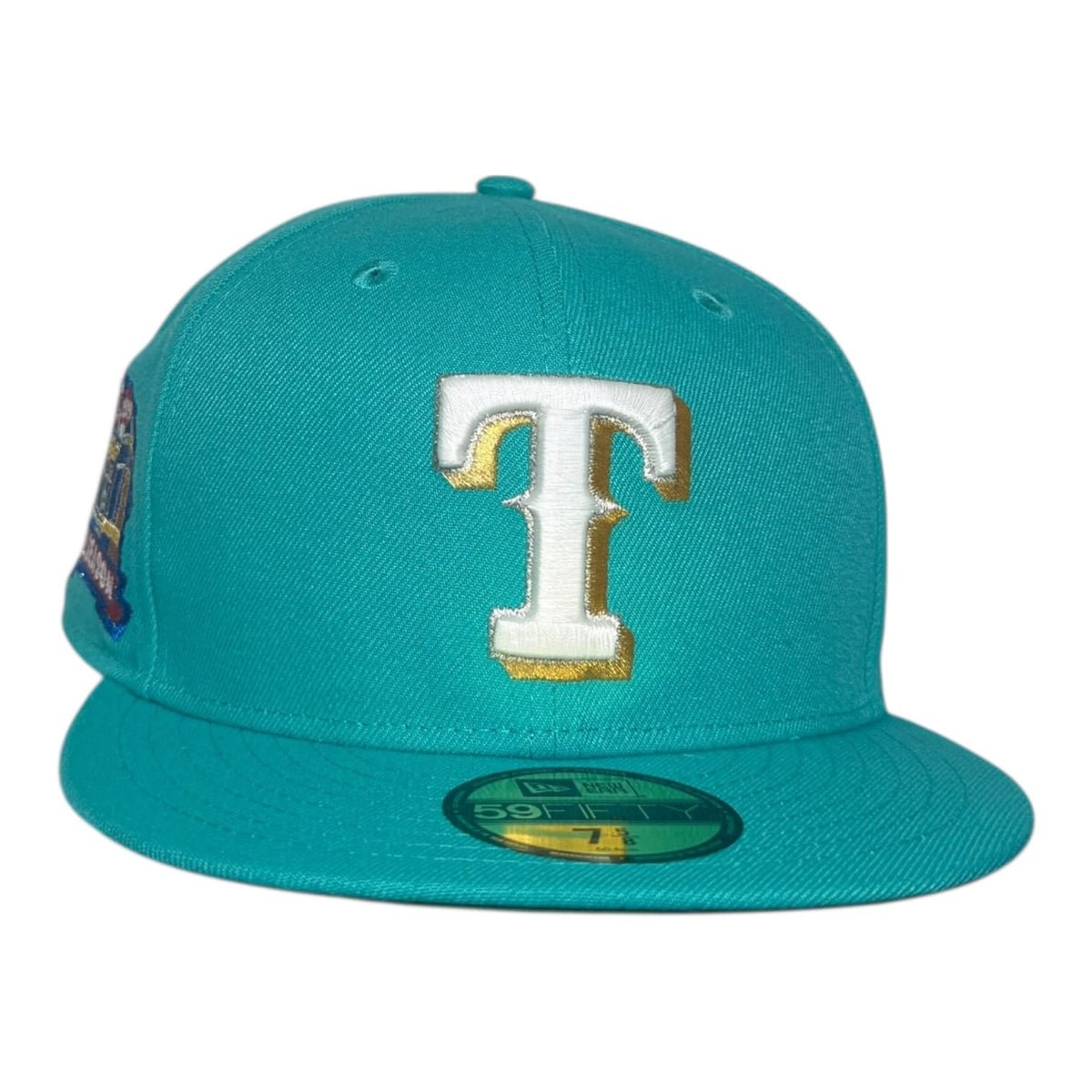 The Hat Wall Texas Rangers Final Season Teal New Era 59Fifty Fitted Hat