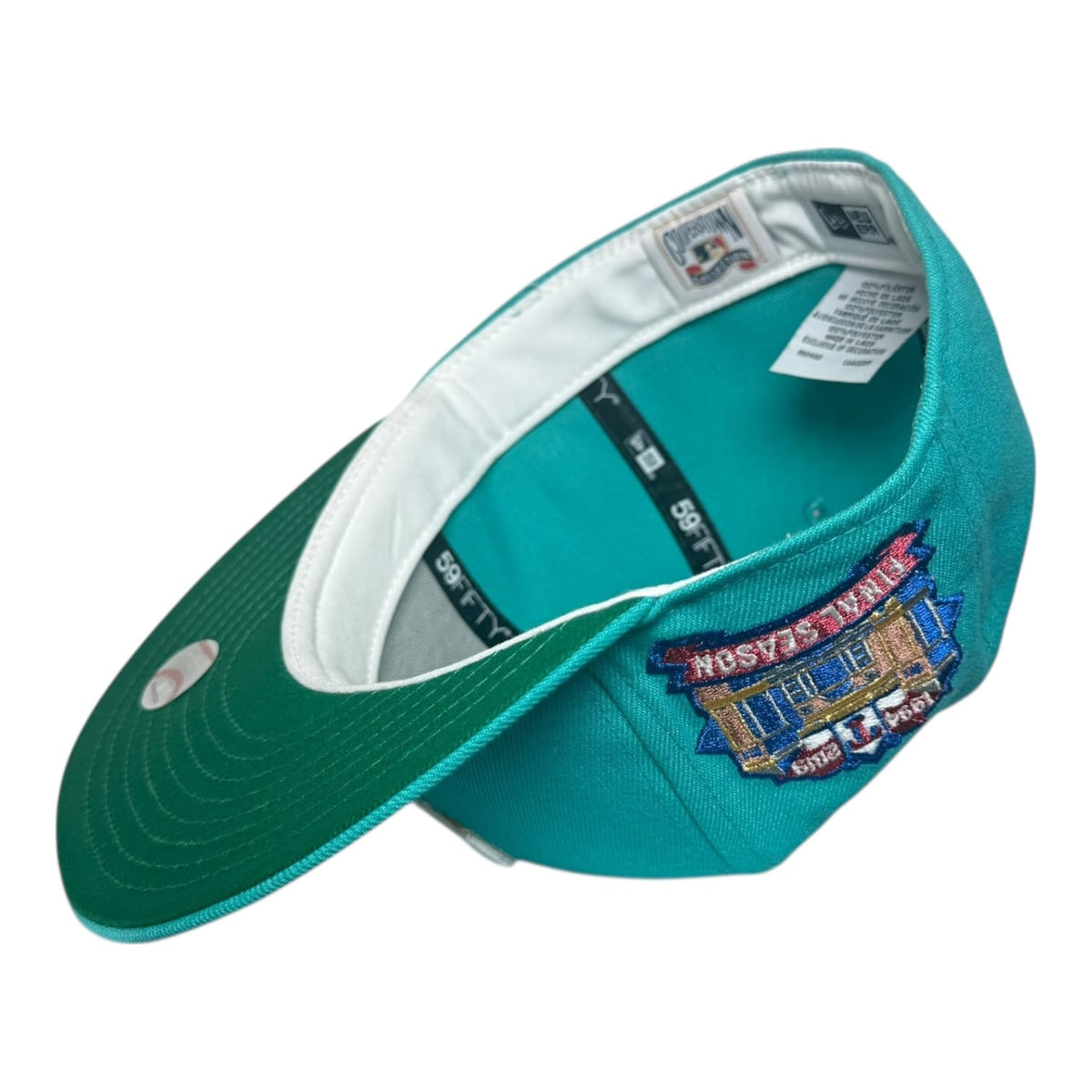 The Hat Wall Texas Rangers Final Season Teal New Era 59Fifty Fitted Hat