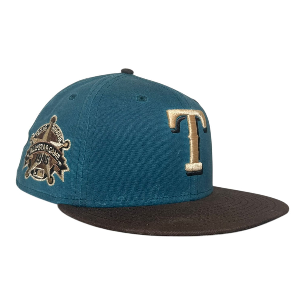 The Hat Wall Texas Rangers 1995 All Star Game Indigo Washed New Era 59Fifty Fitted Hat