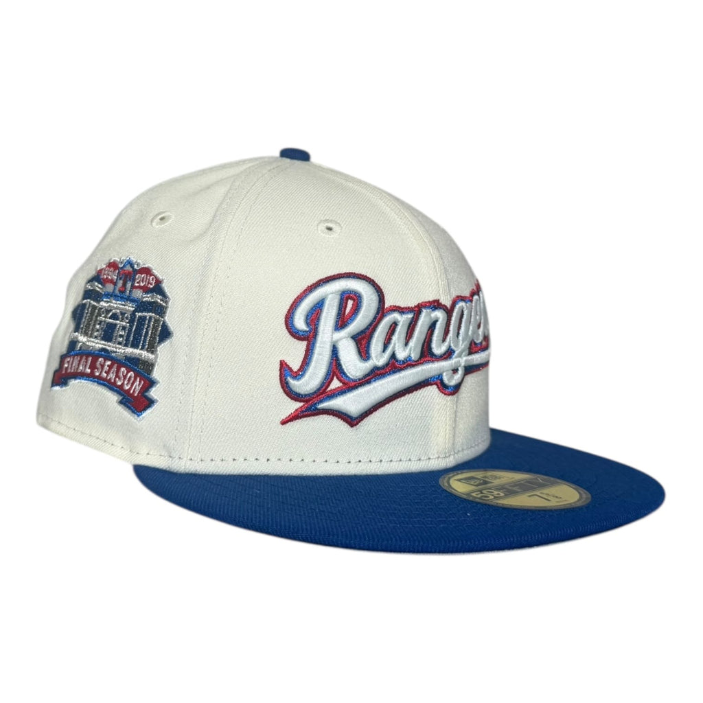 The Hat Wall Texas Rangers Final Season Script New Era 59Fifty Fitted Hat