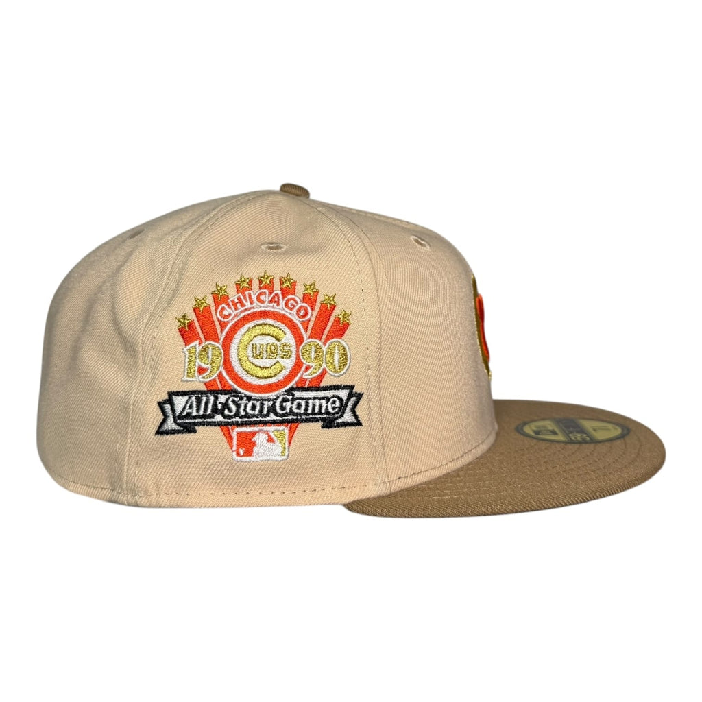 The Hat Wall Chicago Cubs 1990 All Star Game New Era 59Fifty Fitted Hat Orange