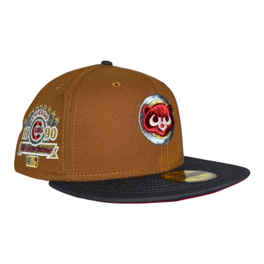 Chicago Cubs 1990 All Star Game New Era 59Fifty Fitted Hat Toasted Peanut Graphite