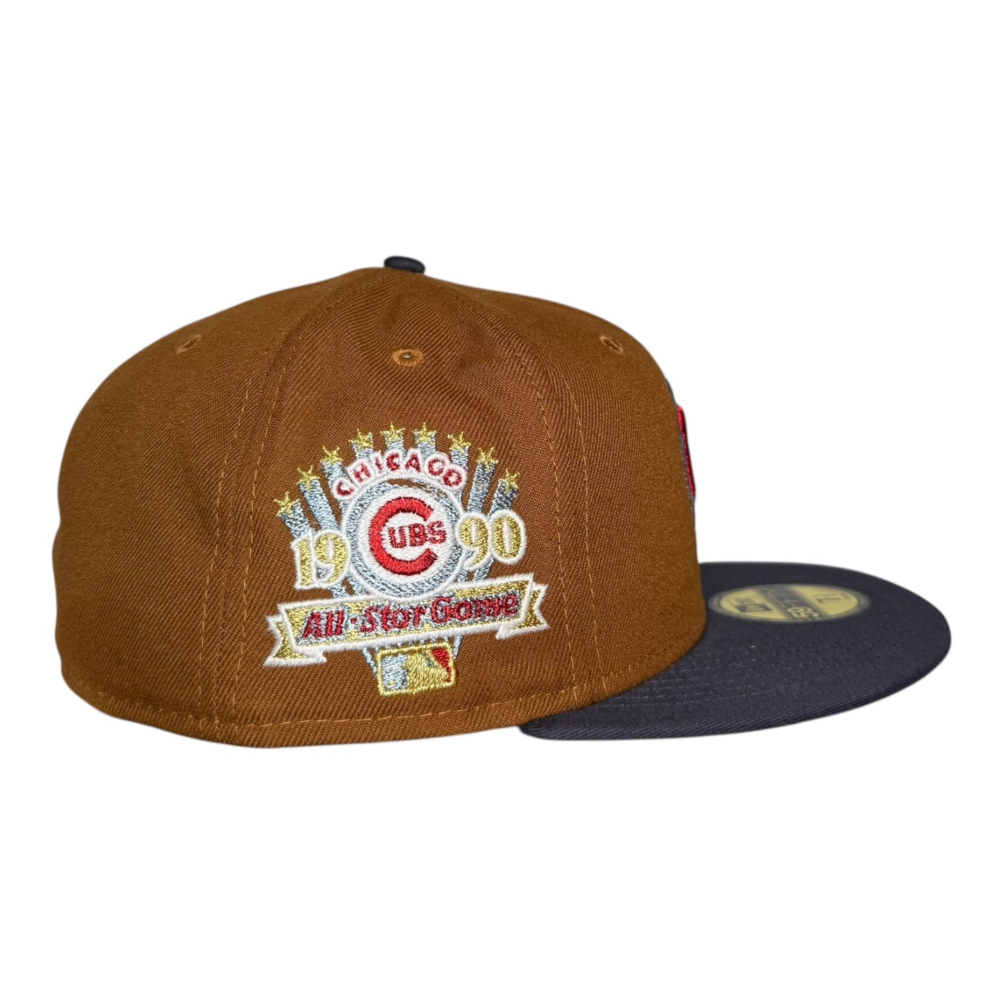 Chicago Cubs 1990 All Star Game New Era 59Fifty Fitted Hat Toasted Peanut Graphite