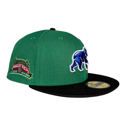 Chicago Cubs 100 Years at Wrigley Field New Era 59Fifty Fitted Hat Green