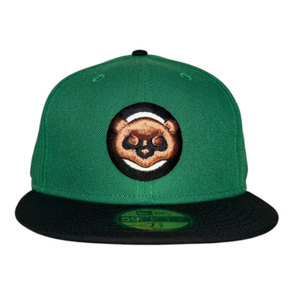 Chicago Cubs Be Alert for Foul Balls New Era 59Fifty Fitted Hat Green